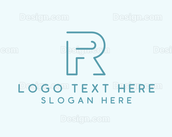 Generic Business Letter R Logo