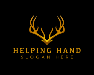 Deer Antler Horn Logo