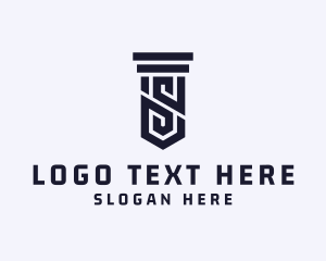 Imperial - Column Pillar Letter S logo design