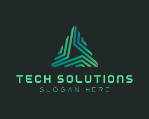 Triangle Tech Company logo design