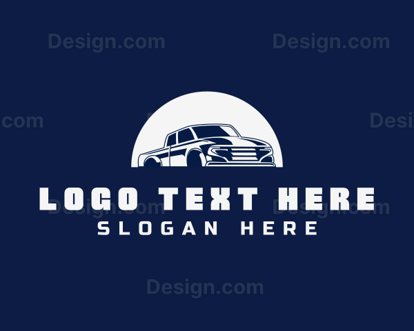 Pickup Truck Transportation Logo