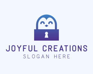 Happy Penguin Keyhole logo