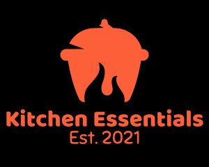 Hot Kitchen Pot  logo design