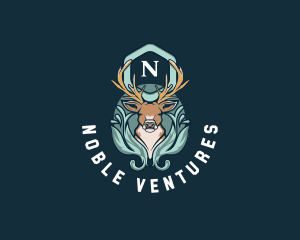 Deer Animal Ornament  logo