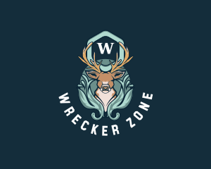 Deer Animal Ornament  logo design