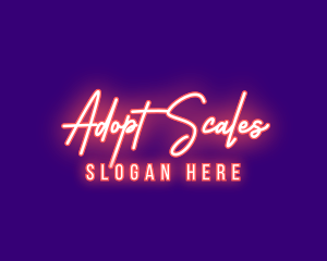 Neon Signature Light logo design