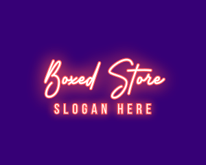 Neon Signature Light logo design