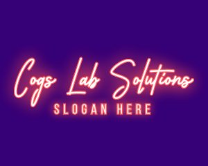 Neon Signature Light logo design