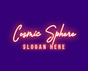 Neon Signature Light logo design