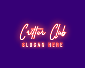 Neon Signature Light logo design