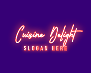 Neon Signature Light logo design