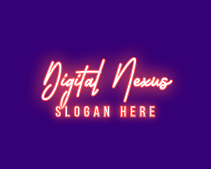 Neon Signature Light logo design