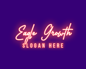 Neon Signature Light logo design