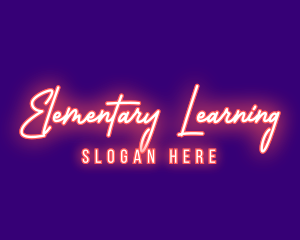 Neon Signature Light logo design