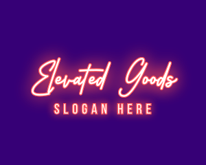 Neon Signature Light logo design