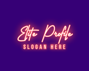 Neon Signature Light logo design