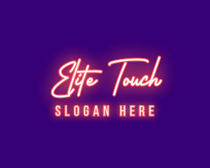 Neon Signature Light logo design