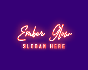 Neon Signature Light logo design