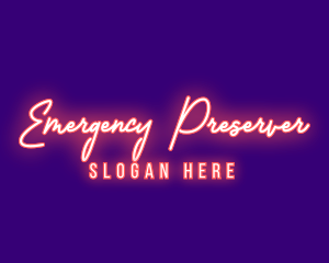 Neon Signature Light logo design