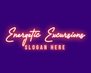 Neon Signature Light logo design