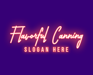 Neon Signature Light logo design