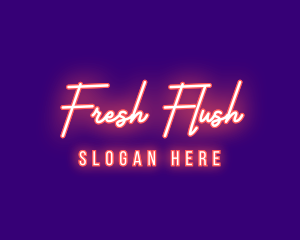 Neon Signature Light logo design