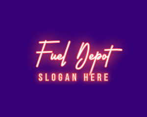 Neon Signature Light logo design