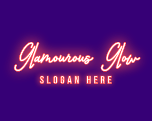 Neon Signature Light logo design