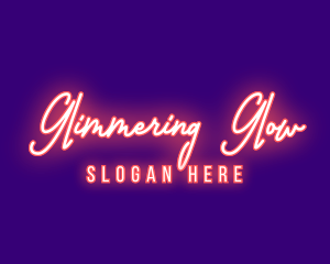 Neon Signature Light logo design