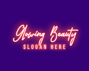 Neon Signature Light logo design