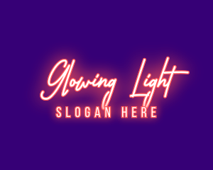 Neon Signature Light logo design