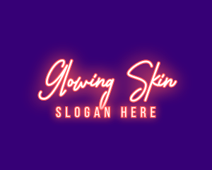 Neon Signature Light logo design