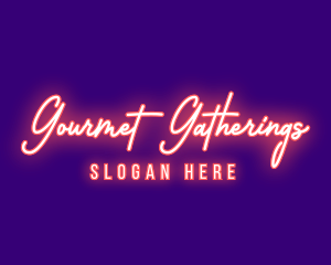 Neon Signature Light logo design