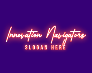 Neon Signature Light logo design