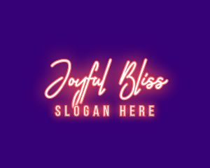 Neon Signature Light logo design