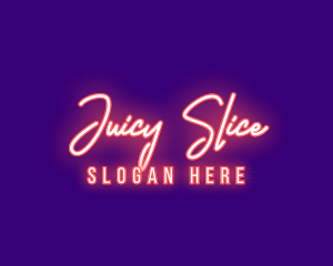 Neon Signature Light logo design