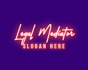 Neon Signature Light logo design