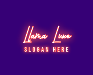 Neon Signature Light logo design