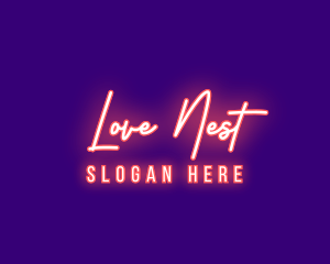 Neon Signature Light logo design