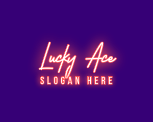 Neon Signature Light logo design