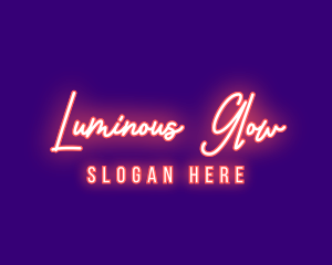 Neon Signature Light logo design