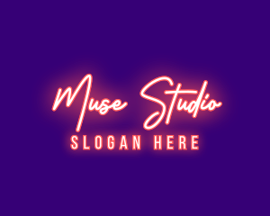 Neon Signature Light logo design