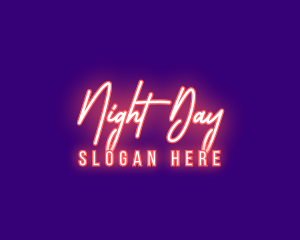 Neon Signature Light logo design