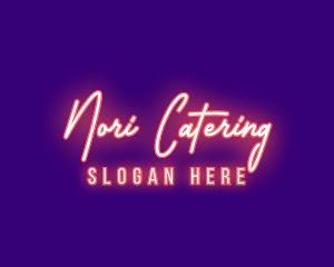 Neon Signature Light logo design