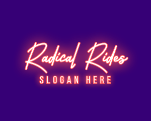 Neon Signature Light logo design