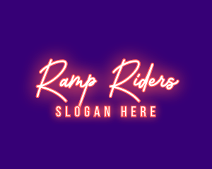 Neon Signature Light logo design