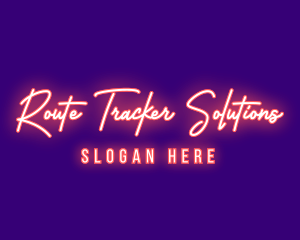 Neon Signature Light logo design