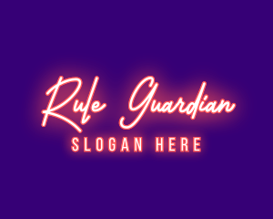 Neon Signature Light logo design