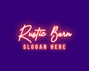 Neon Signature Light logo design