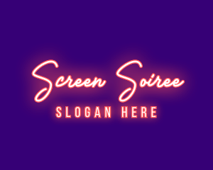 Neon Signature Light logo design